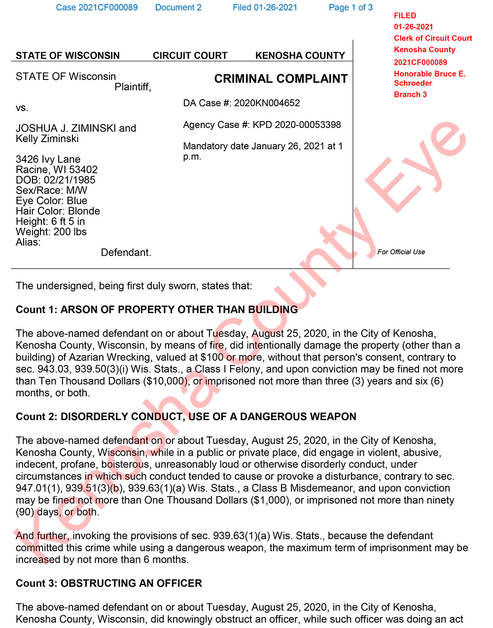 Joshua Ziminski (of Kyle Rittenhouse trial fame) trial begins ...
