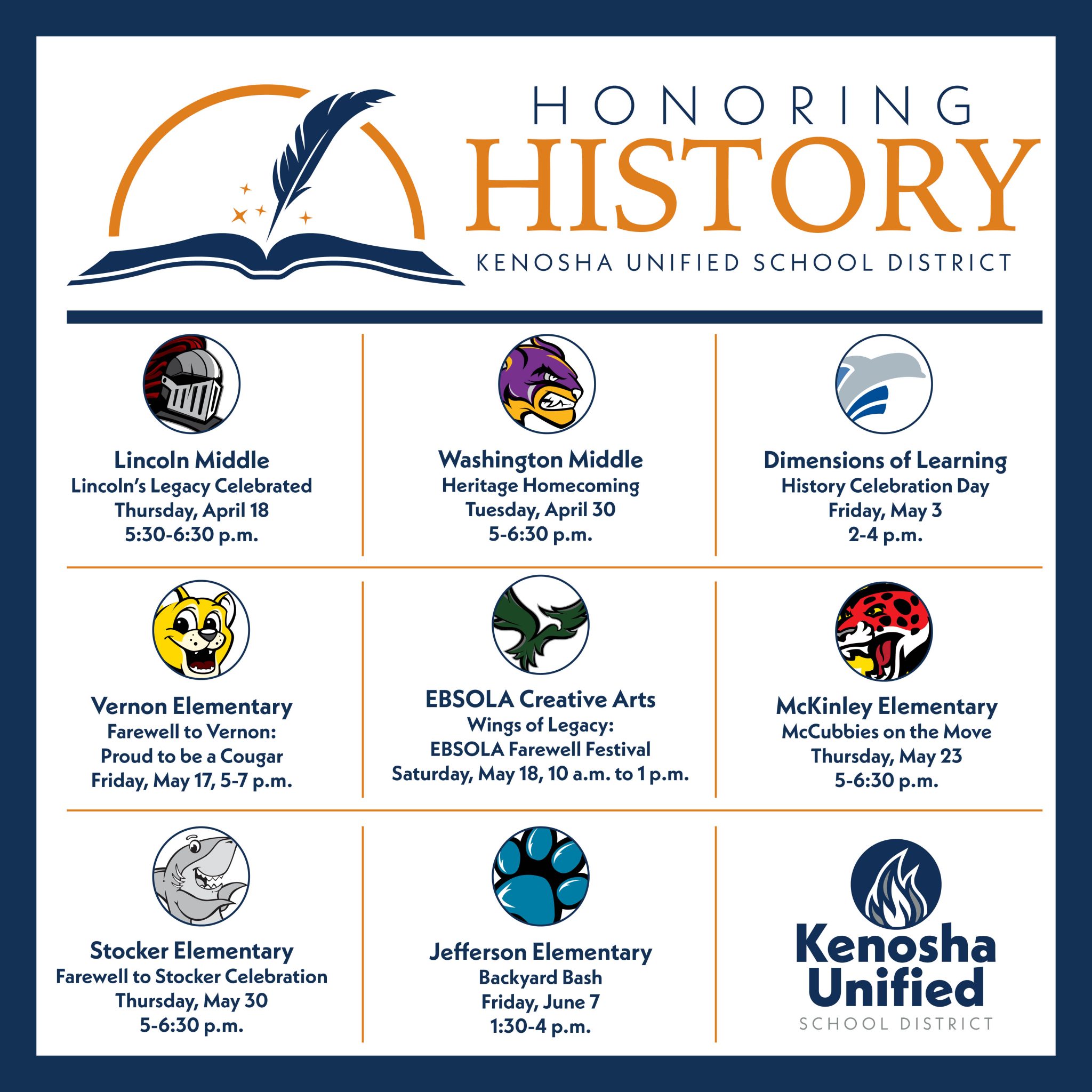 Kenosha Unified School District To Host Events Celebrating Legacy Of