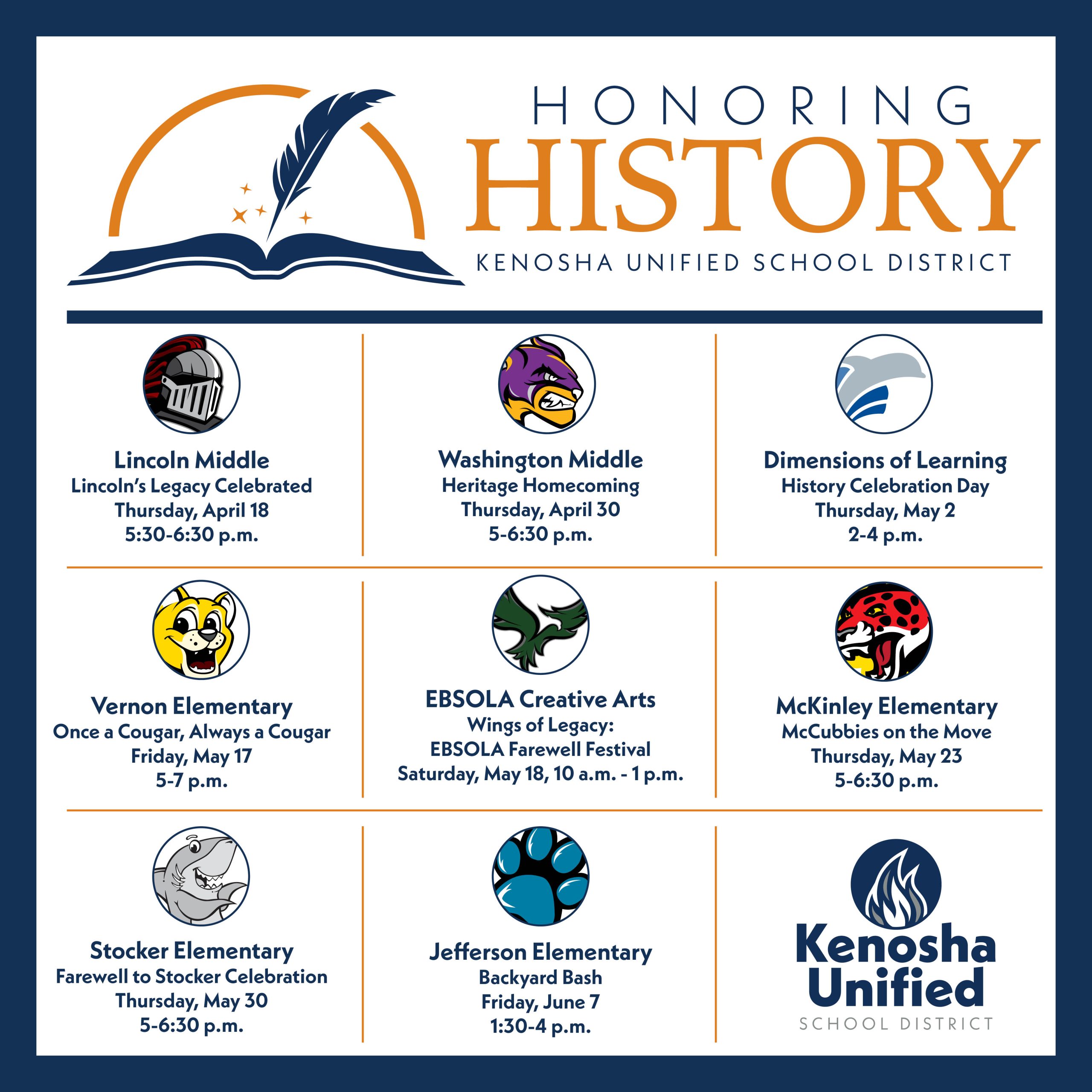 Kenosha Unified School District To Host Events Celebrating Legacy Of