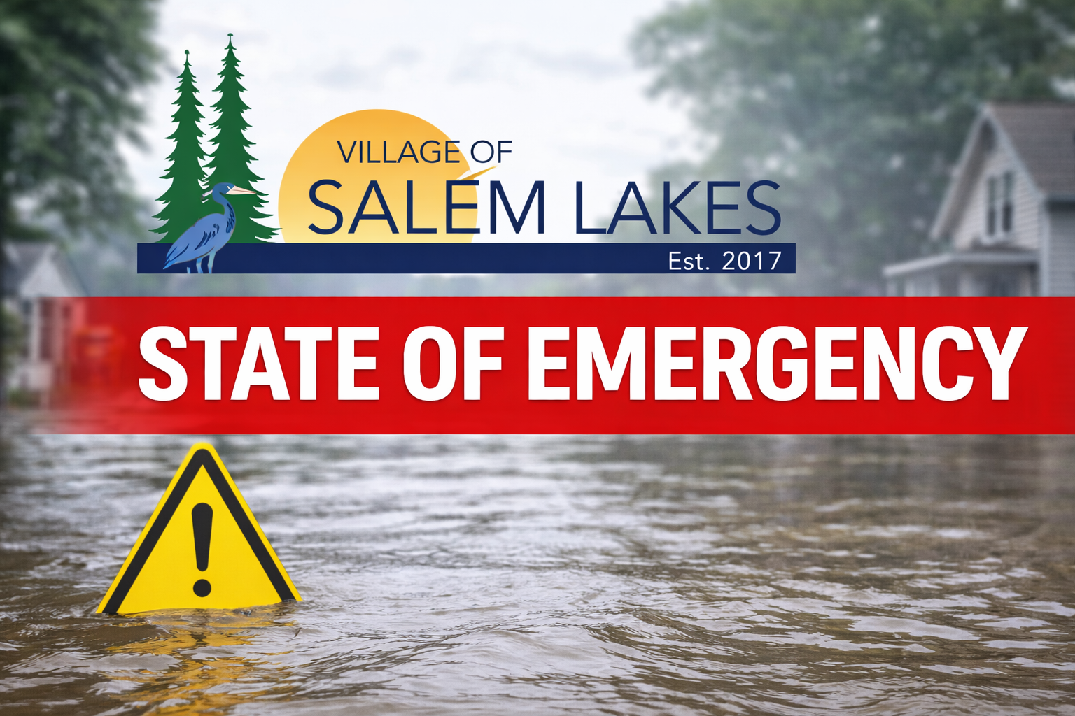 Salem Lakes Declares State of Emergency as Flooding Damages Roads ...